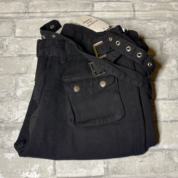 FASHION SEXY LOUNGE: WOMEN’S JEANS WITH REMOVABLE BUCKLED STRAPS - Picture 6 of 7